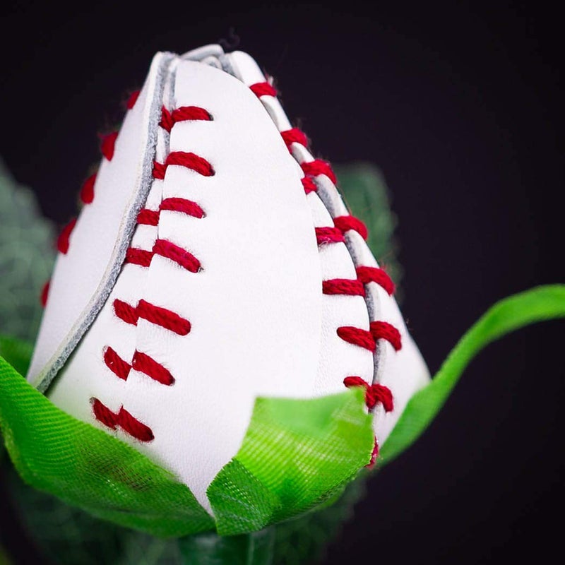 ChalkTalkSPORTS Baseball Rose | Genuine Leather Baseball Gift - Image 2